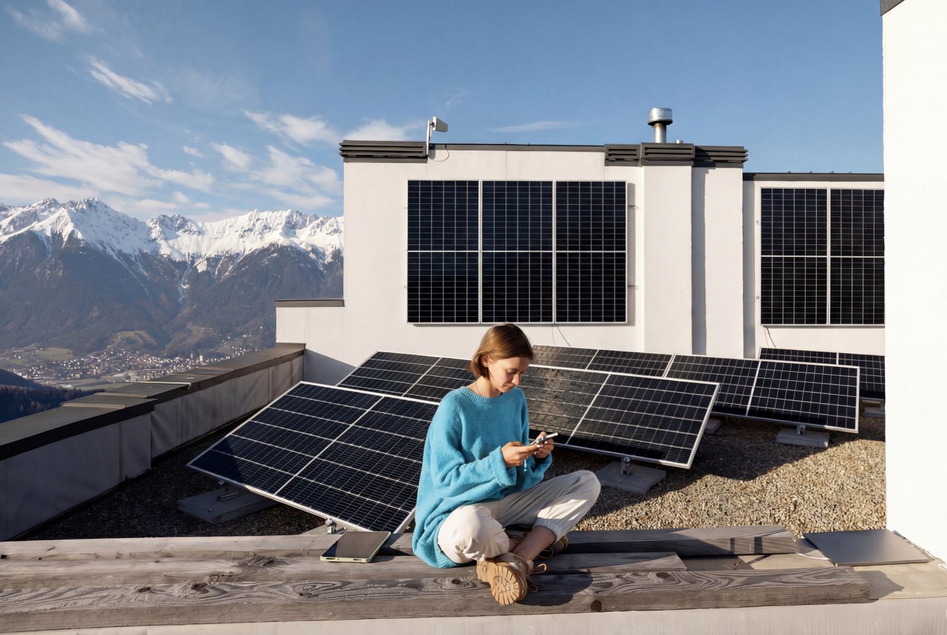 Digitales Abrechnungssystem für Energiegemeinschaften auf einem Laptopbildschirm